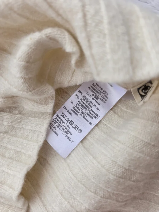 Madewell Ribbed Mockneck Crop Sweater In Antique Cream - Picture 9 of 10